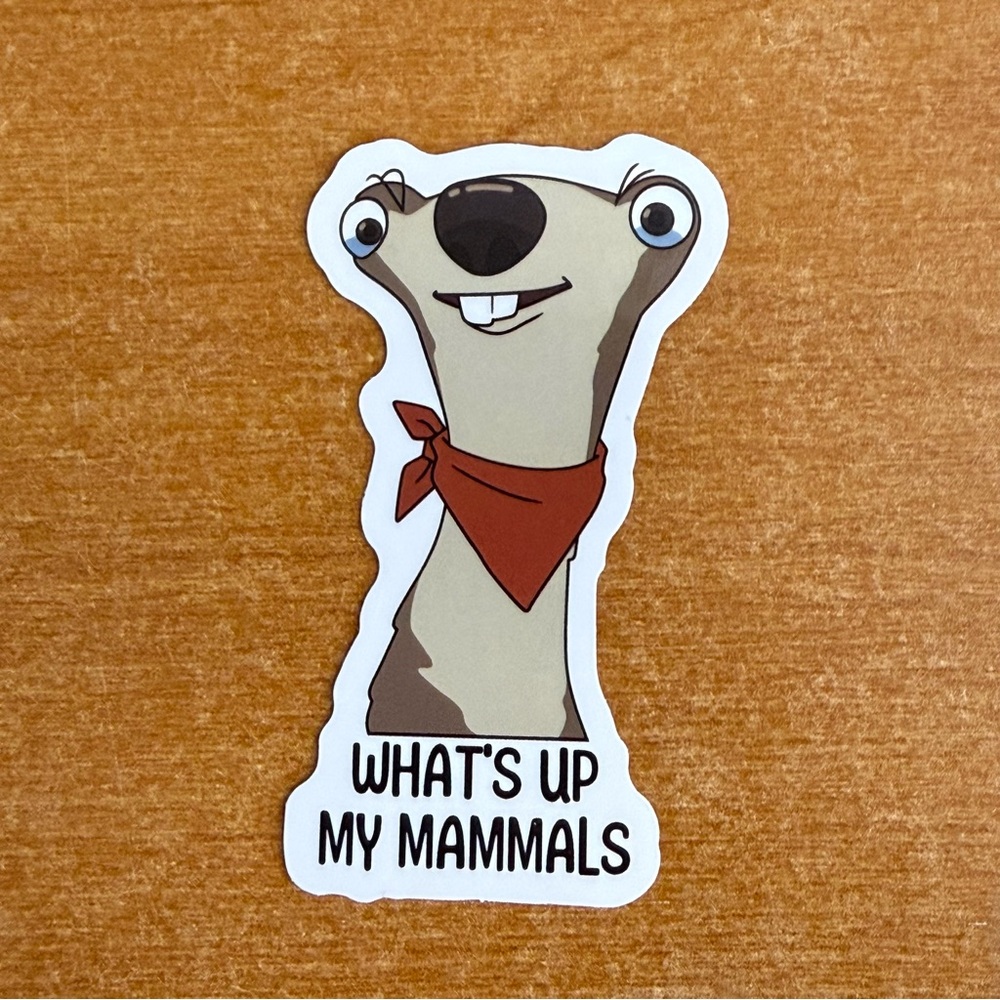 Cartoon Sticker‎ with Red Bandana